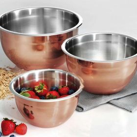 3-piece Copper Clad Mixing Bowls