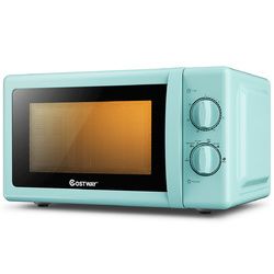 0.7 Cu. ft Retro Countertop Compact Microwave Oven