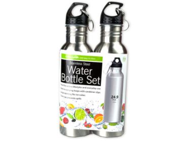 24 oz. Stainless Steel Sports Bottle Set