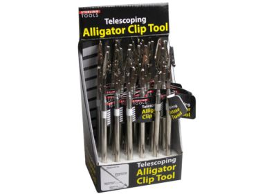 Extendable Alligator Clip with Telescoping Handle Countertop Display