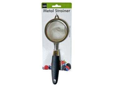 Metal Strainer with Plastic Handle