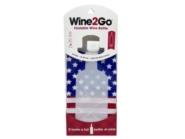 Wine2Go Foldable Wine Bottle in Stars and Stripes