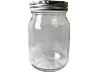 16 Ounce Glass Container w/Lid