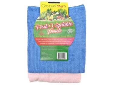 Grossus Two Pack Microfiber Vegetable Pouch in Assorted Colors