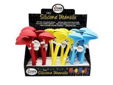 Kitchen Digest Multi-Color Small Silicone Ladle in Display