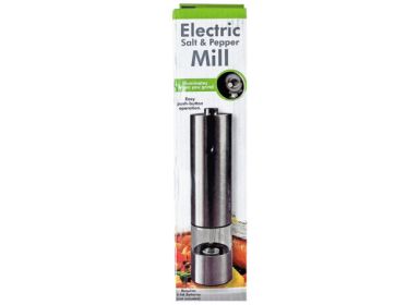 Stainless Steel Battery-Operated Salt and Pepper Grinder