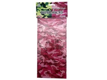 10 piece paper lunch bags in assorted camouflaged colors