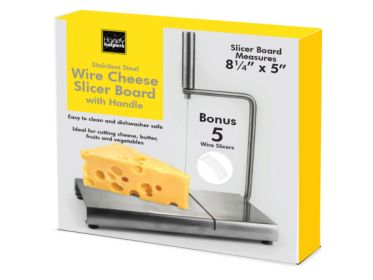 Stainless Steel Wire Cheese Slicer Board with Handle