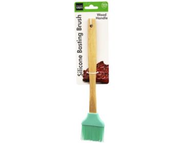 Wood Handle Silicone Basting Brush