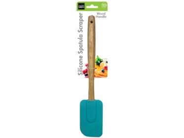 Wood Handle Silicone Spatula Scraper