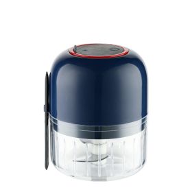 Electric Garlic Masher Mini Household (Option: Blue-USB)