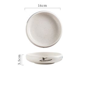 Small Dish Seasoning Ceramic Circular (Option: Jiang Xue-L)