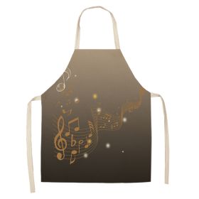 New Abstract Digital Printing Linen Sleeveless Apron (Option: W05406-47X38cm)