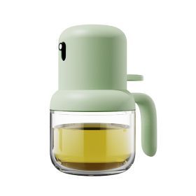 Kitchen Press Atomizing Oil Spray Kettle Fuel Injection Bottle Oil Vinegar Cooking Oil Spray Bottle BBQ Tool Seasoning Bottle (Color: green)