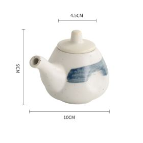 Kitchen Storage Tank Underglaze Color Seasoning Pot (Option: Succulent blue)