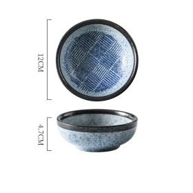 Japanese Rice Bowl And Tableware Set (Option: Blue and white porcelain)