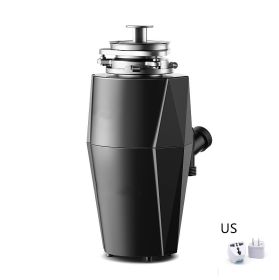 Kitchen Disposer Food Waste Shredder (Option: Black 1500W-US)