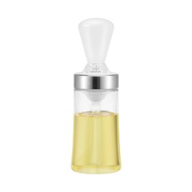 Glass Oil Bottle Cooking With High Temperature Resistance (Option: White-150ml)