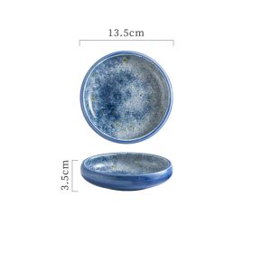 Small Dish Seasoning Ceramic Circular (Option: Sky-S)