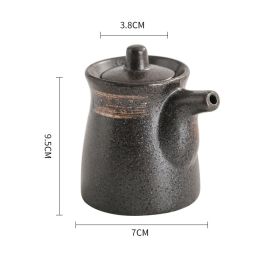 Ceramic Underglaze Color Japanese Style Seasoning Oil Pot (Option: Polar rhyme)