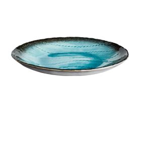 Blue Double Ear Plate Tableware (Option: Oval disc 24.5cm)