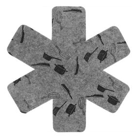 Single Sided Printed Gray Non-woven Fabric Pot Mat (Option: Grey-38cm-1PC)