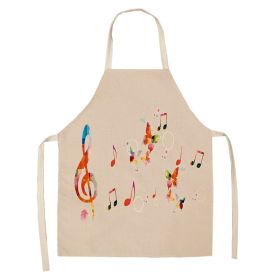 New Abstract Digital Printing Linen Sleeveless Apron (Option: W05405-47X38cm)