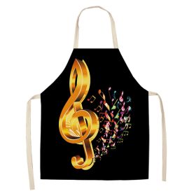 New Abstract Digital Printing Linen Sleeveless Apron (Option: W05404-47X38cm)