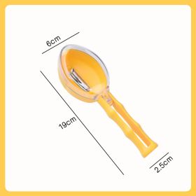 Kitchen Household Covered Storage Type Peeler Kitchen Gadgets (Color: yellow)