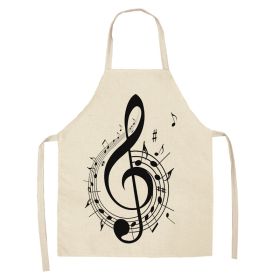 New Abstract Digital Printing Linen Sleeveless Apron (Option: W05401-47X38cm)