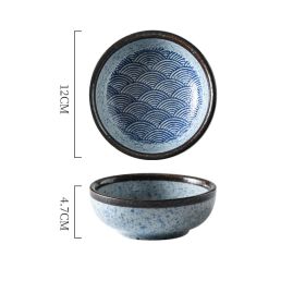 Japanese Rice Bowl And Tableware Set (Option: Ripple pattern)