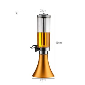 Special 3L For Wine Cannon Bar (Color: Gold)