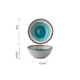 Retro Shaped Ceramic Bowls And Plates (Option: Tasty dish 3.5inches)