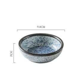 Creative Seasoning Japanese Ceramic Small Plate (Option: Blue and white porcelain)