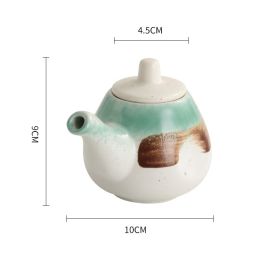 Kitchen Storage Tank Underglaze Color Seasoning Pot (Option: Azure)