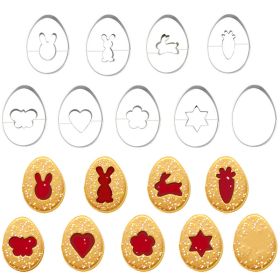 Stainless Steel Expression Pack Biscuit Mold (Option: 9pcs easter)