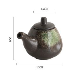 Kitchen Storage Tank Underglaze Color Seasoning Pot (Option: Emerald green)